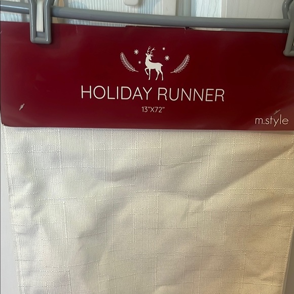 Holiday Runner with Merry Christmas Design 13” x 72” - Picture 4 of 6